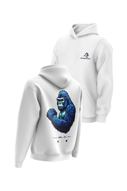 XAPE Powerhouse V4 Hoodie - White Xplosive Ape
