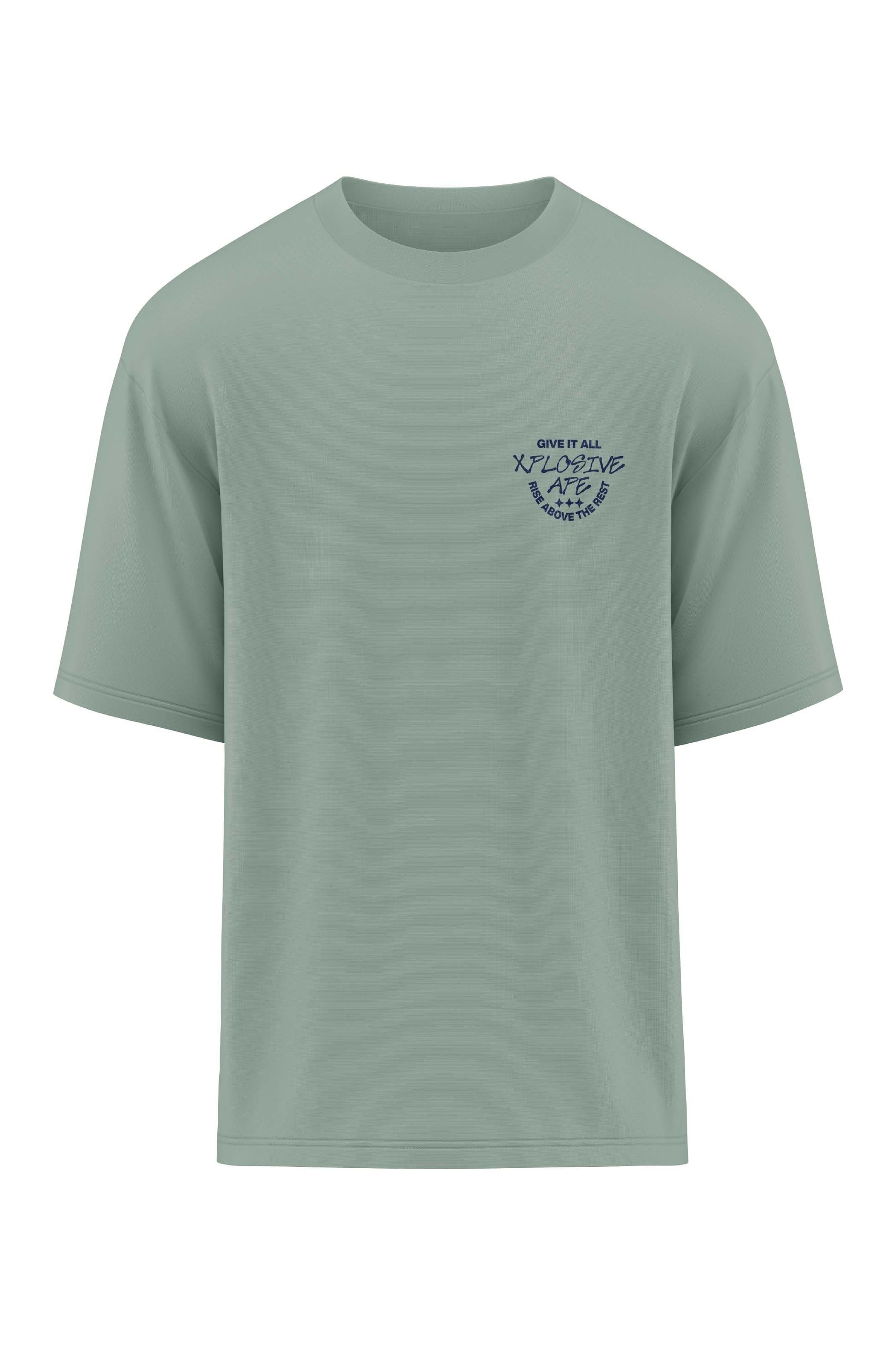 XAPE Prime Oversized Tee - Sage Xplosive Ape