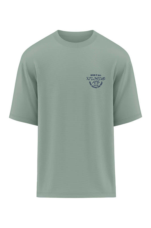 XAPE Prime Oversized Tee - Sage Xplosive Ape