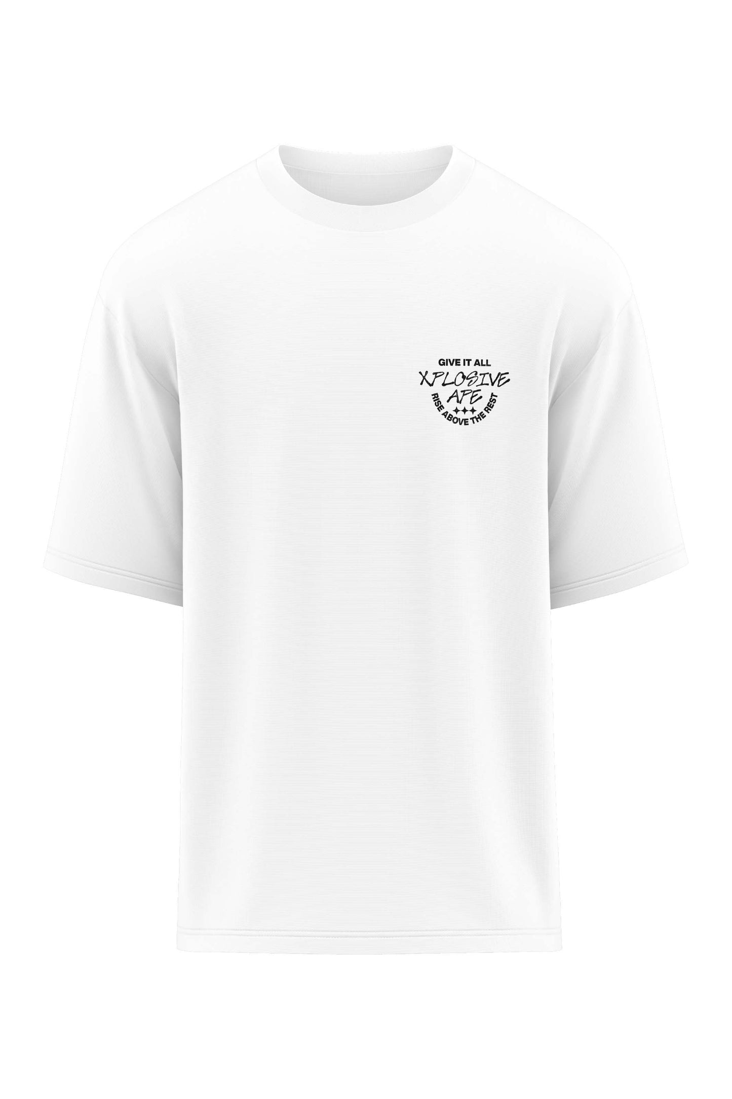 XAPE Prime Oversized Tee - White Xplosive Ape