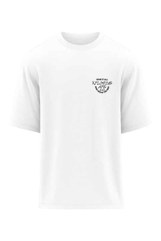 XAPE Prime Oversized Tee - White Xplosive Ape