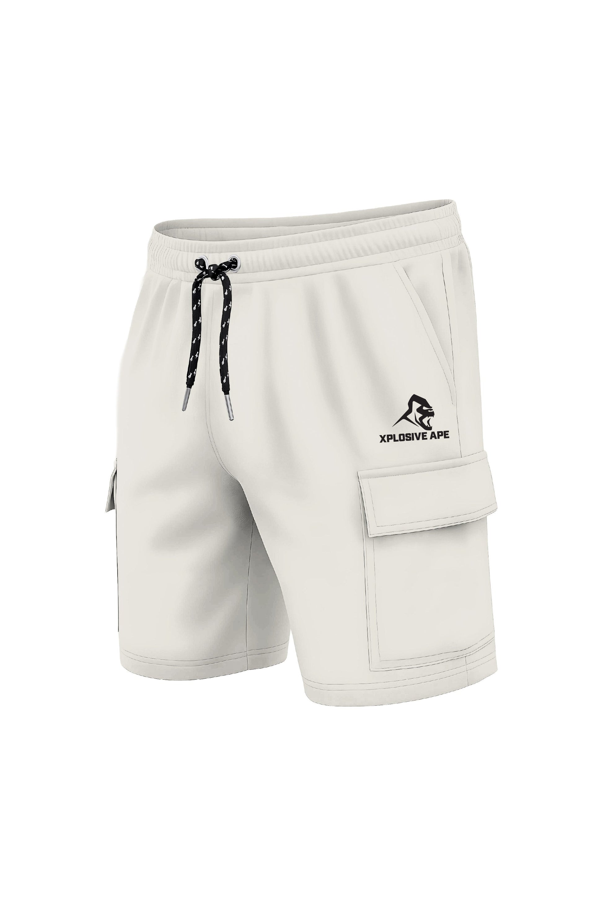 XAPE Prime  Cargo Shorts - Cream Xplosive Ape
