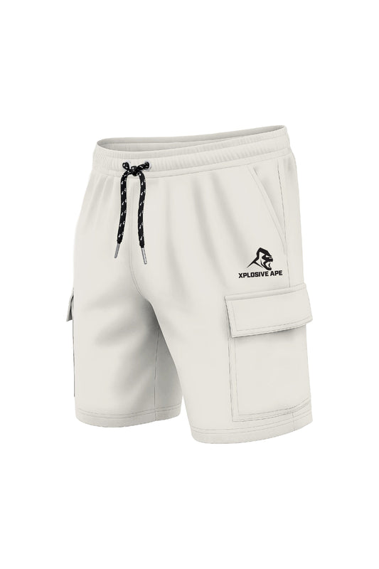 XAPE Prime  Cargo Shorts - Cream Xplosive Ape