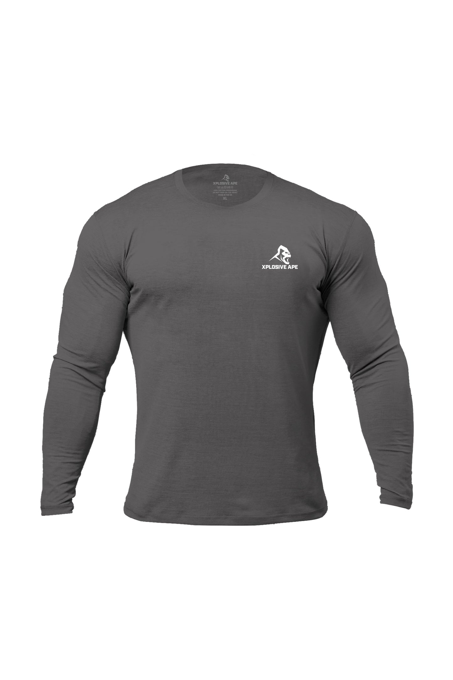 XAPE Prime Long Sleeve Tee - Charcoal Xplosive Ape