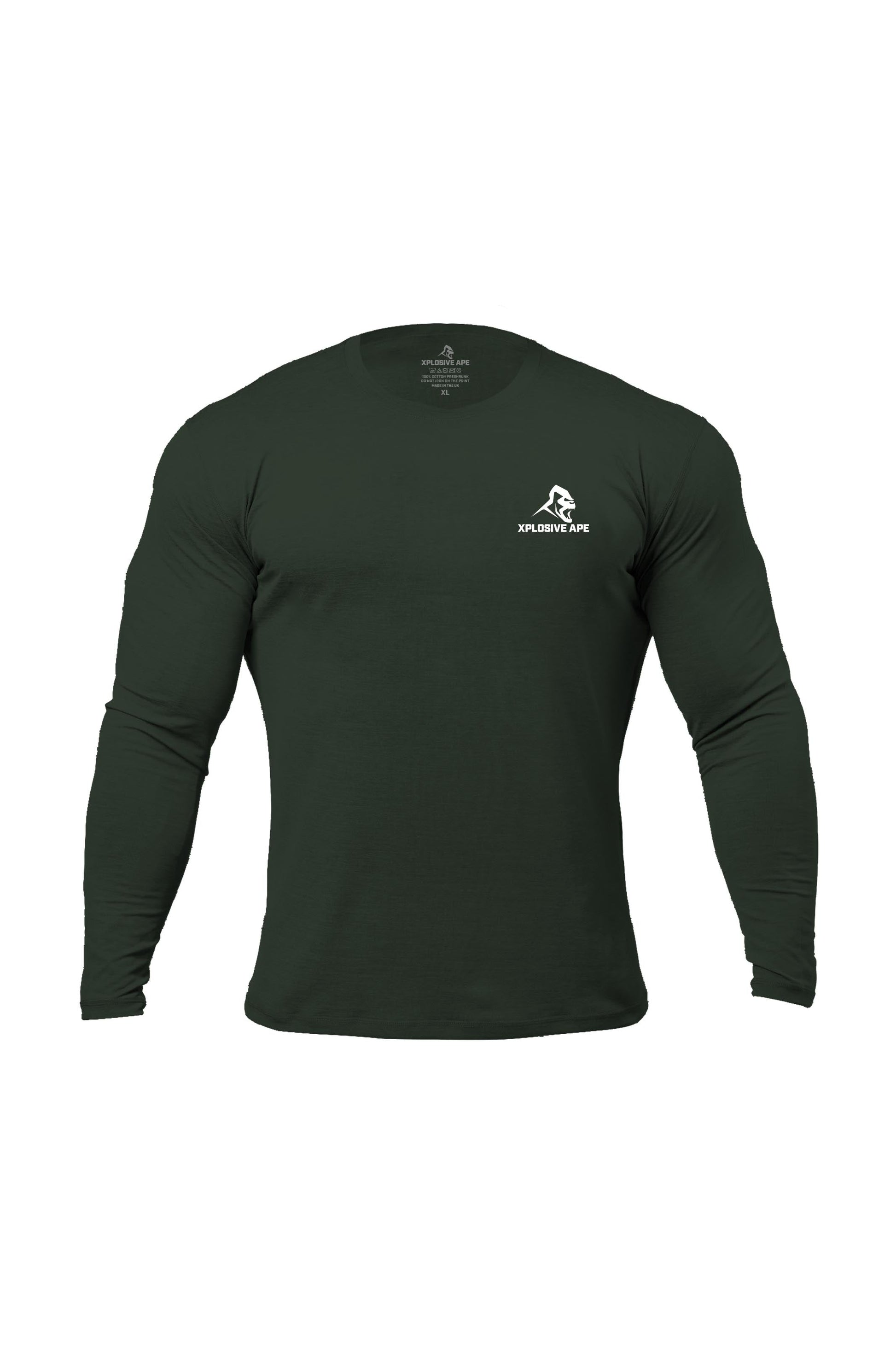 XAPE Prime Long Sleeve Tee - Forest Green Xplosive Ape