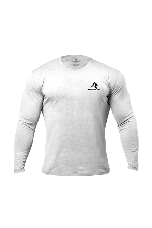 XAPE Prime Long Sleeve Tee - White Xplosive Ape