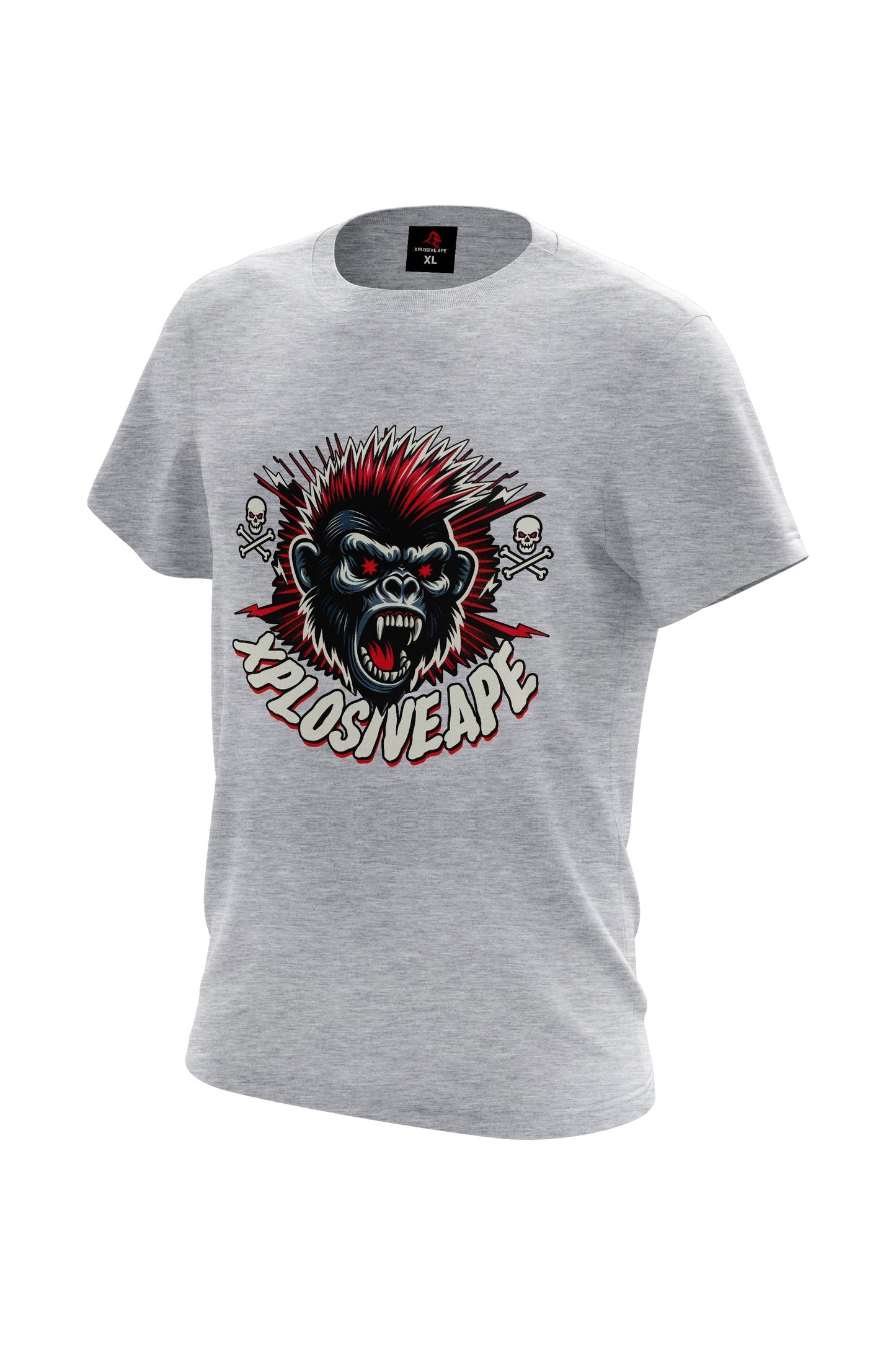 XAPE Punk Tee - Sports Grey Xplosive Ape