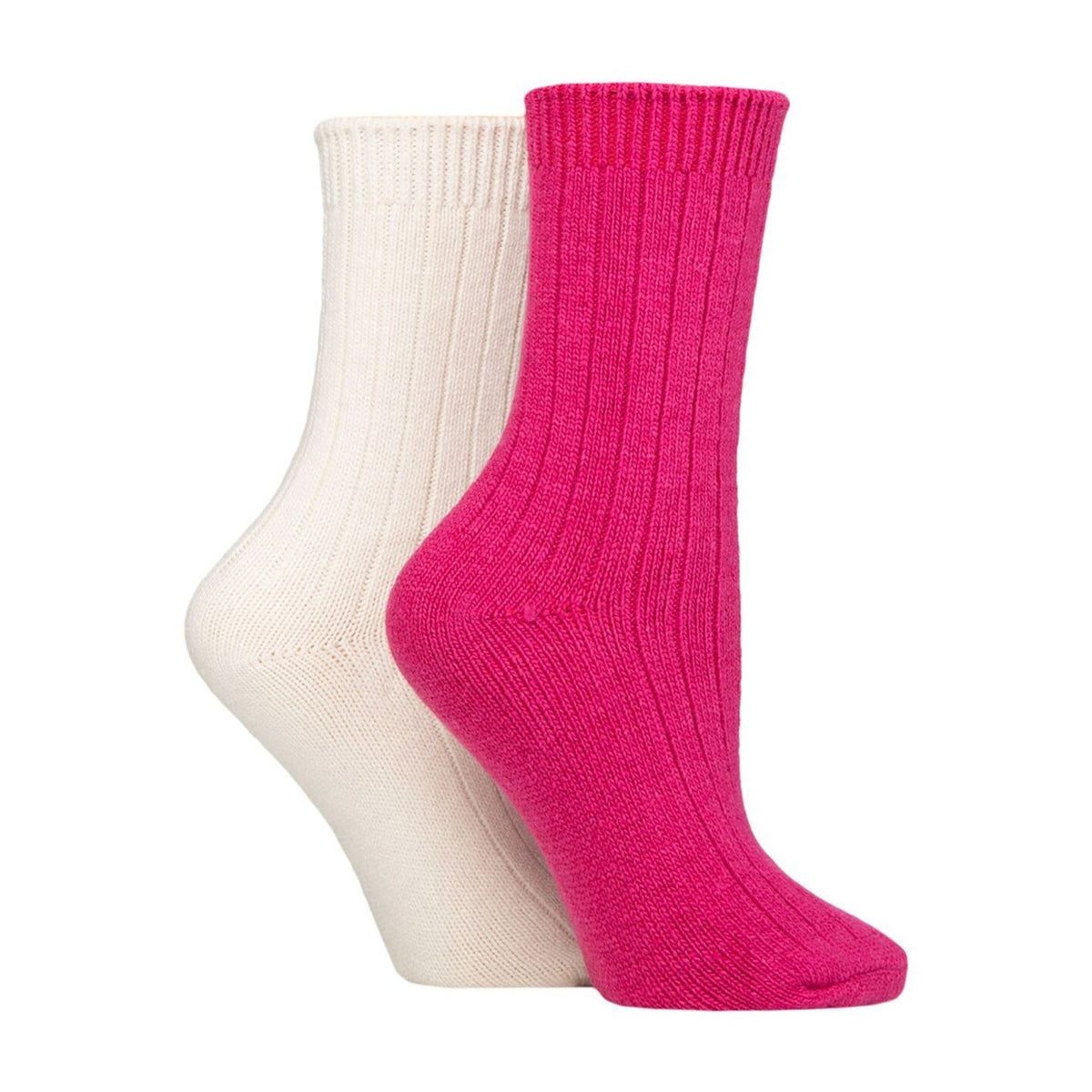 2 Pack Ladies Cashmere Wool Bed Socks for Sleep