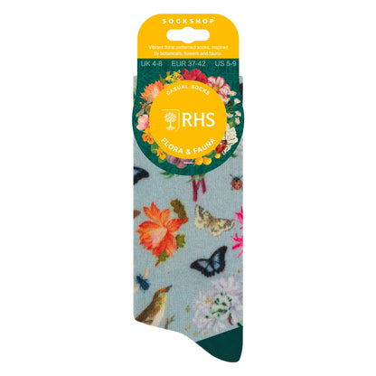 Ladies RHS Novelty Socks | Funny Colourful Floral Patterned Socks 4-7 UK