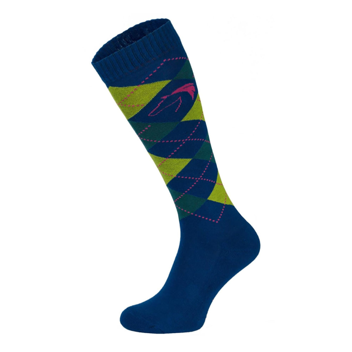 1 Pack Ladies Argyle Knee High Horse Riding Equestrian Socks