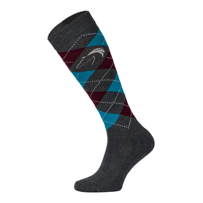 1 Pack Ladies Argyle Knee High Horse Riding Equestrian Socks