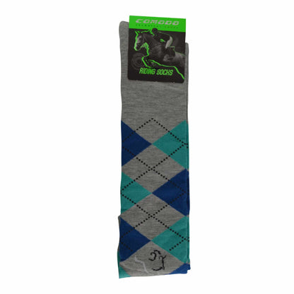1 Pack Ladies Argyle Knee High Horse Riding Equestrian Socks