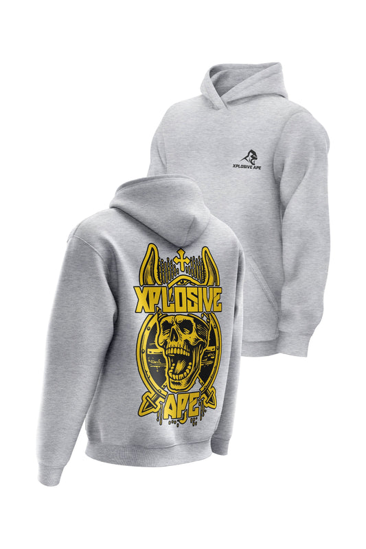 XAPE Raider Hoodie - Heather Grey Xplosive Ape