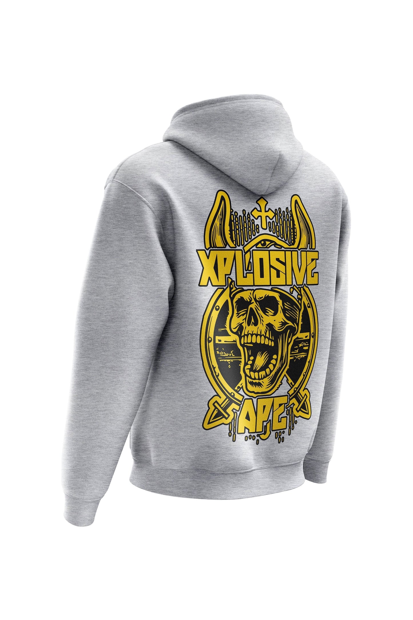 XAPE Raider Hoodie & Tee Combo - Sports Grey Xplosive Ape