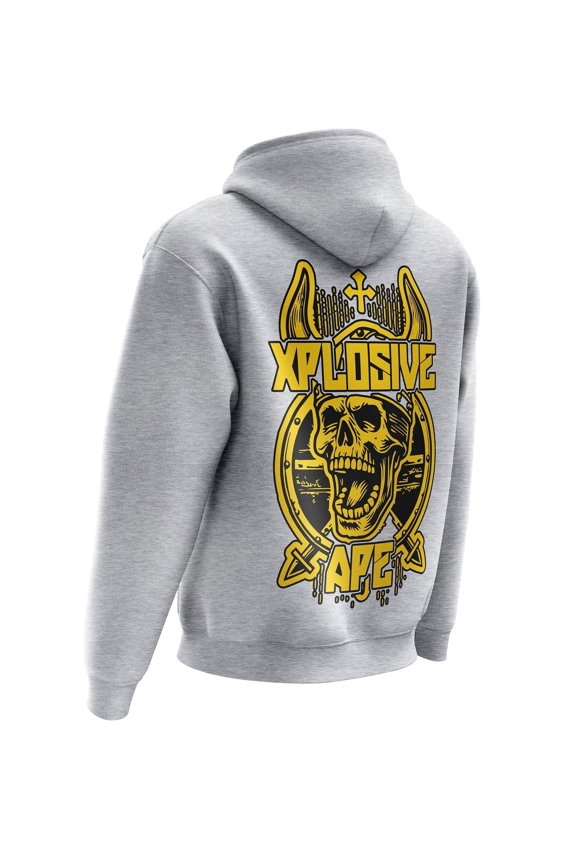 XAPE Raider Hoodie & Tee Combo - Sports Grey Xplosive Ape