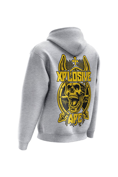 XAPE Raider Hoodie - Heather Grey Xplosive Ape