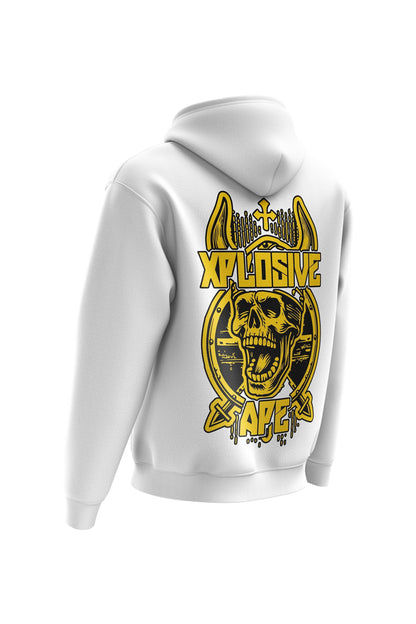 XAPE Raider Hoodie - White Xplosive Ape