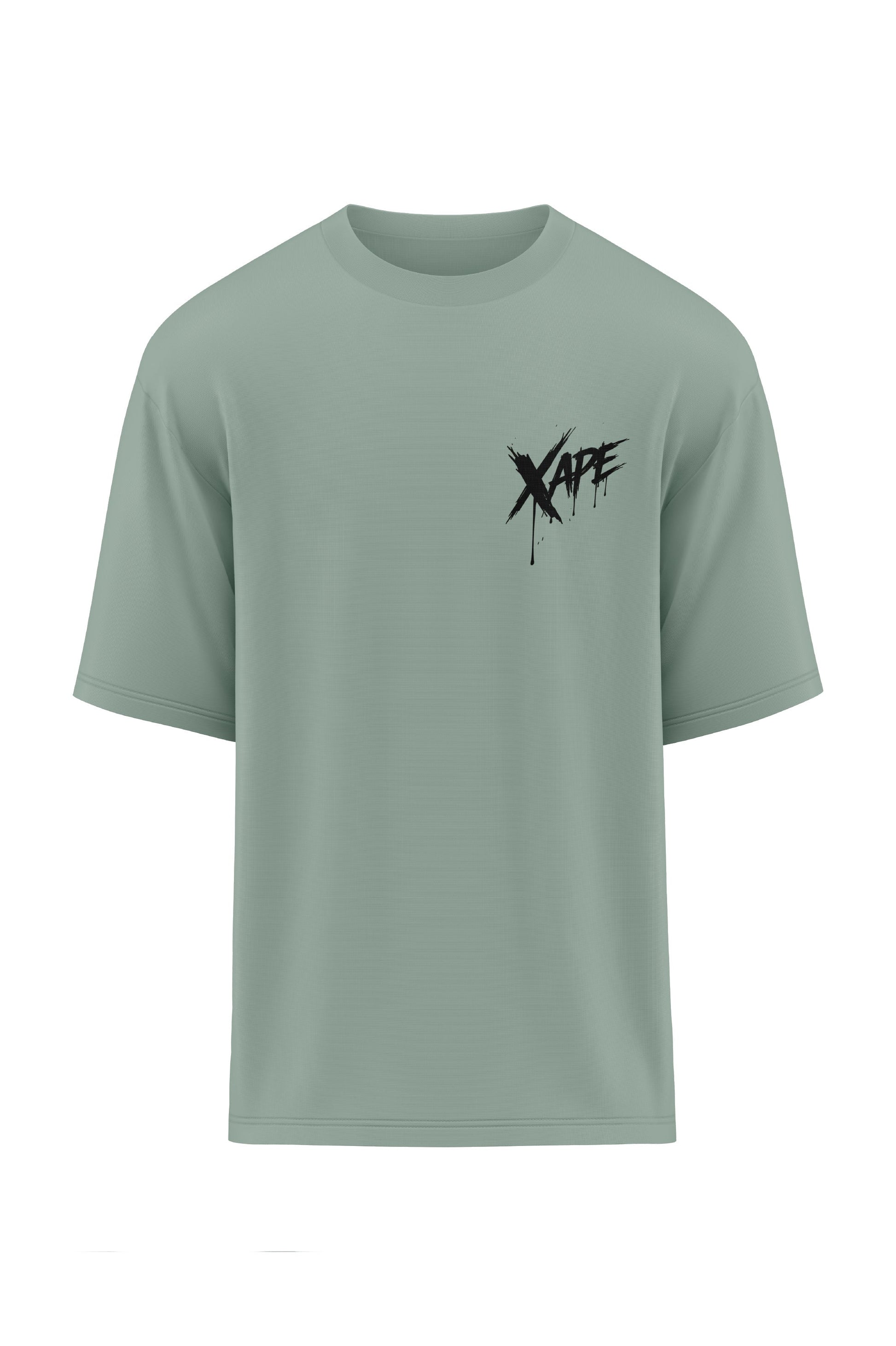 XAPE Raw Form Oversized Tee - Sage Xplosive Ape