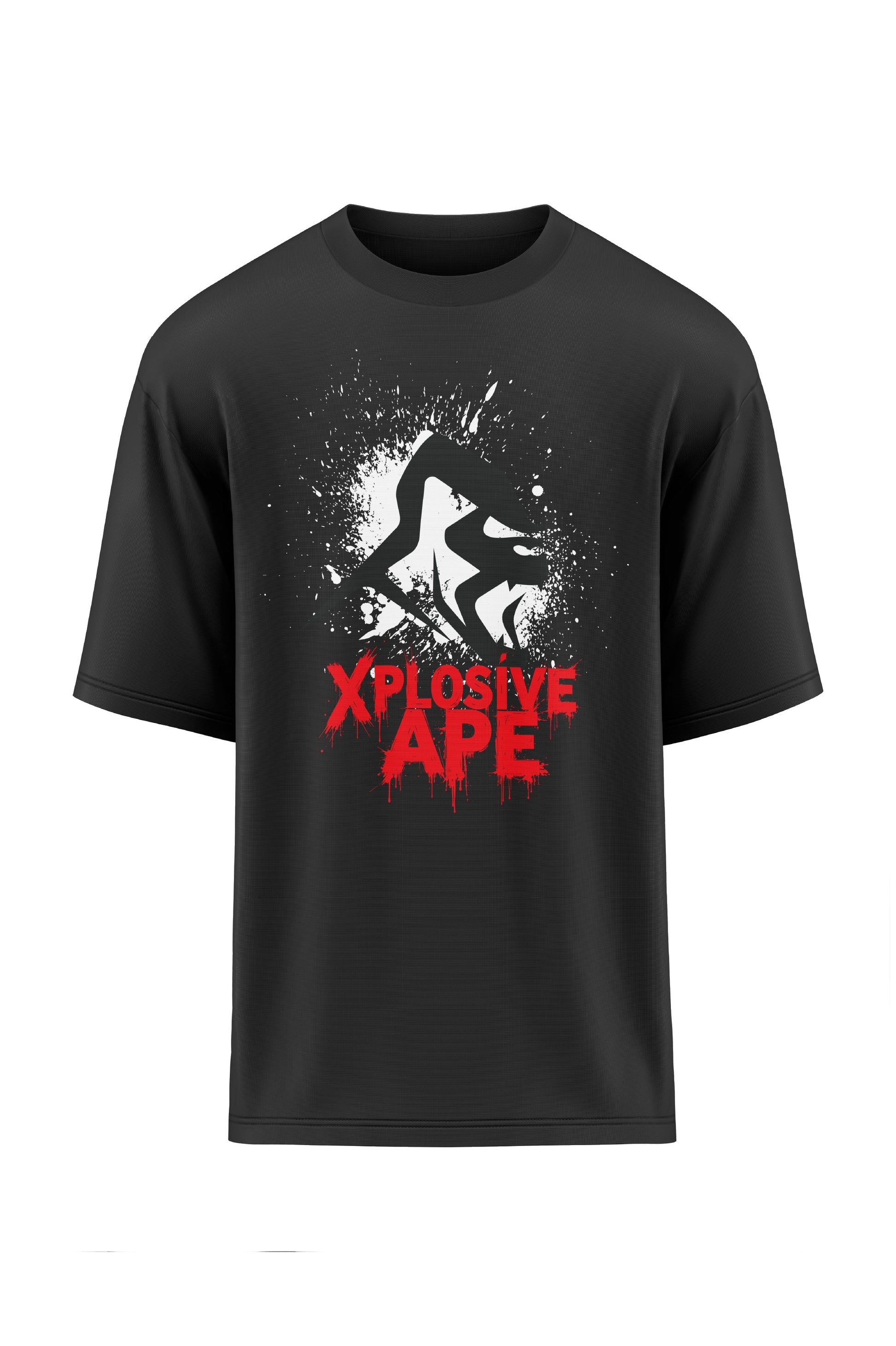 XAPE Rep Bleed Oversized Tee - Black Xplosive Ape