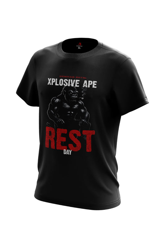 XAPE Rest Day V4 Tee - Black Xplosive Ape