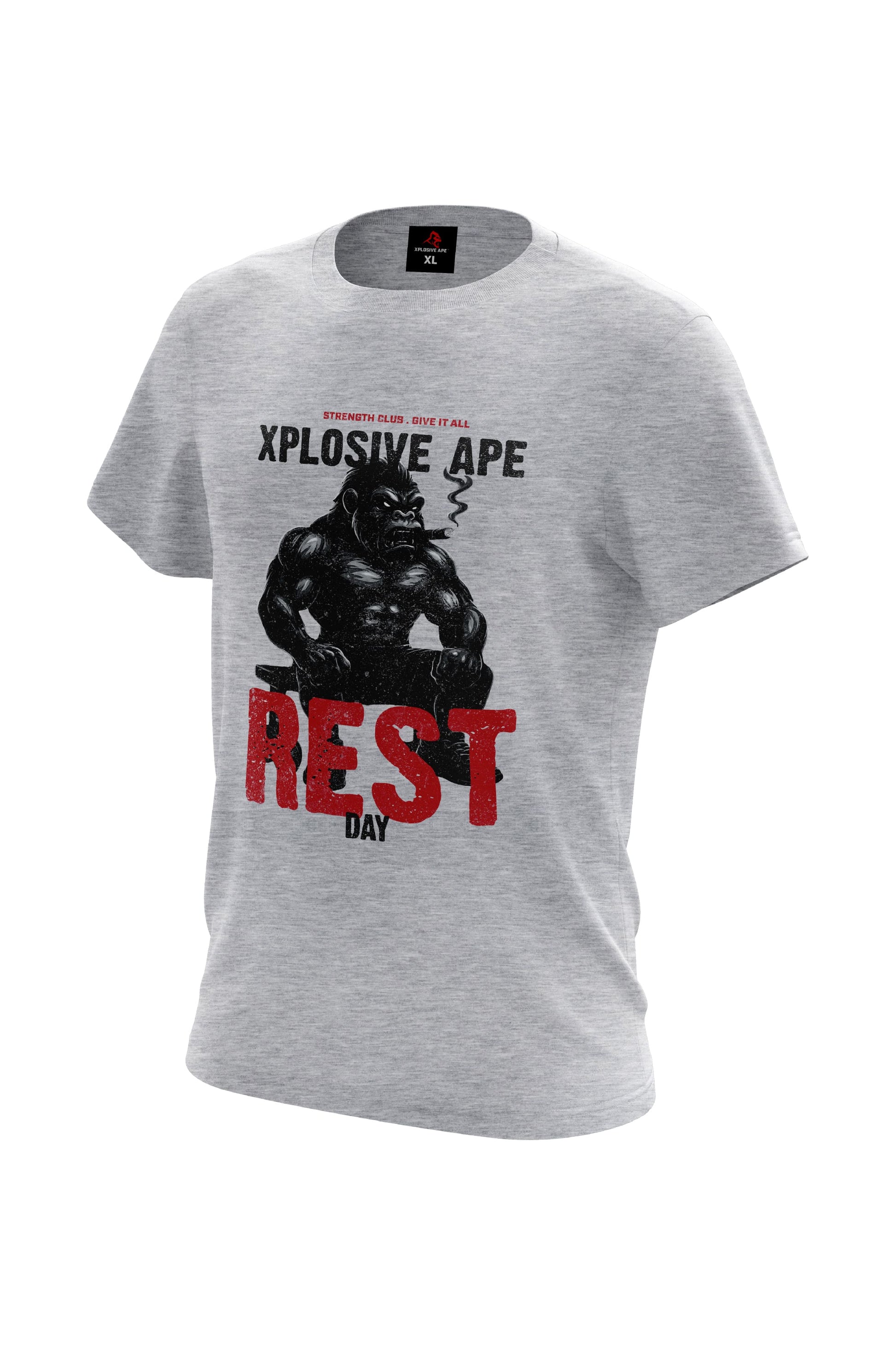 XAPE Rest Day V4 Tee - Sports Grey Xplosive Ape