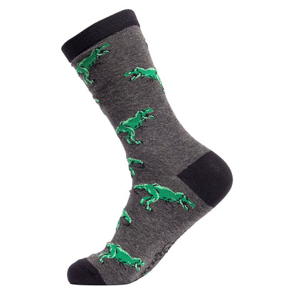 1 Pack Mens & Ladies Animal Design Crew Cotton Socks