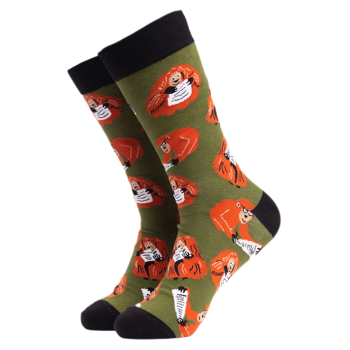 1 Pack Mens & Ladies Animal Design Crew Cotton Socks