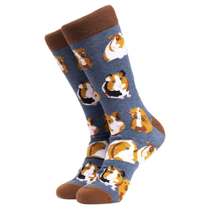 1 Pack Mens & Ladies Animal Design Crew Cotton Socks