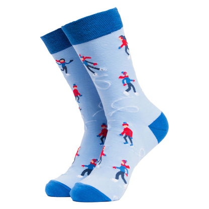 1 Pack Mens & Ladies Sports Themed Crew Cotton Socks