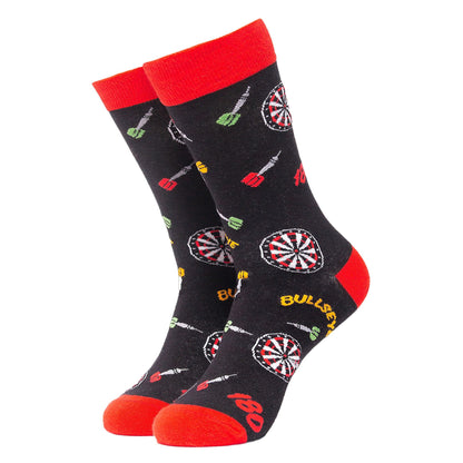 1 Pack Mens & Ladies Sports Themed Crew Cotton Socks