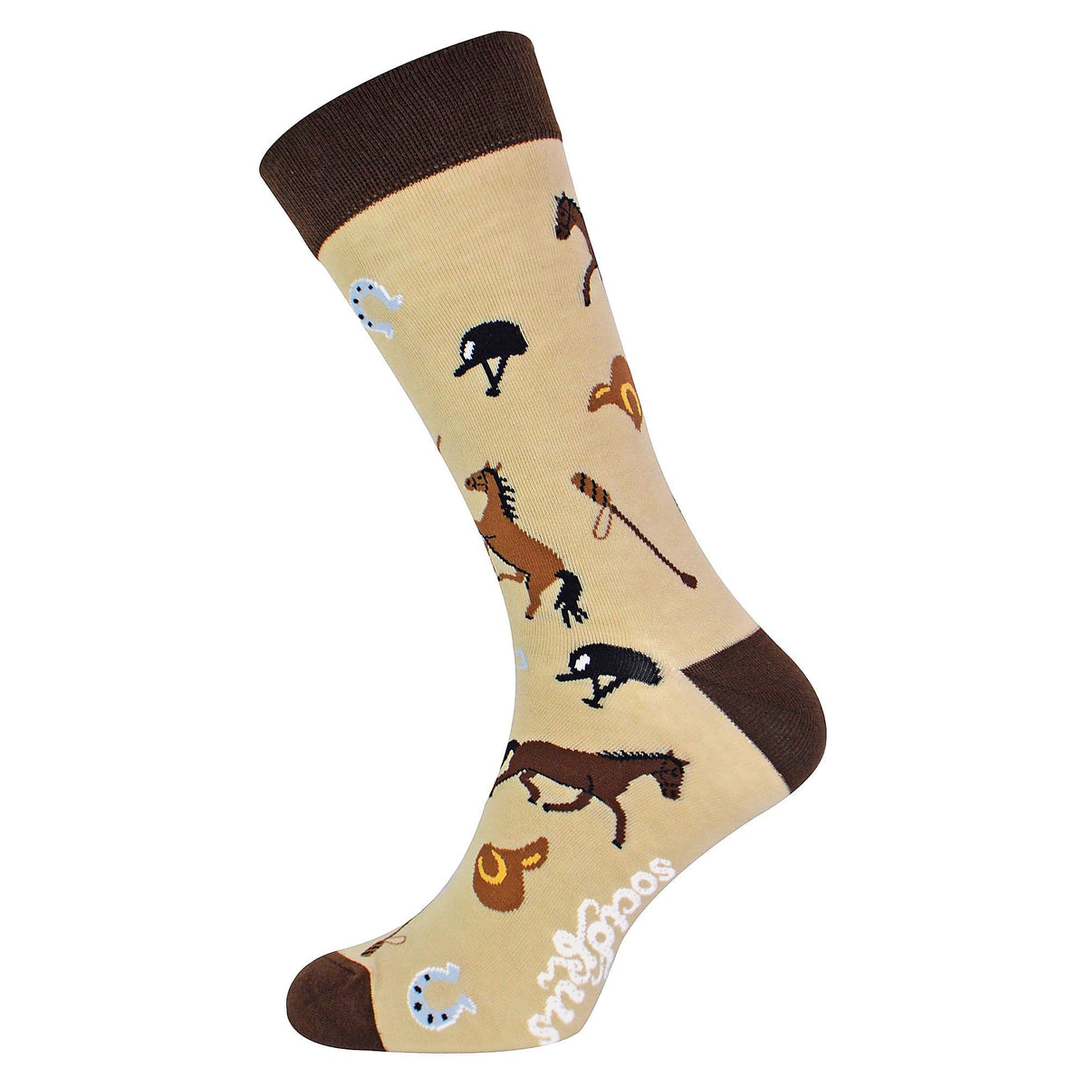1 Pack Mens & Ladies Sports Themed Crew Cotton Socks