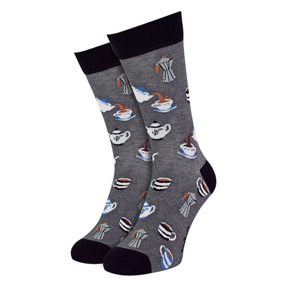 1 Pack Mens & Ladies Food Print Crew Cotton Socks