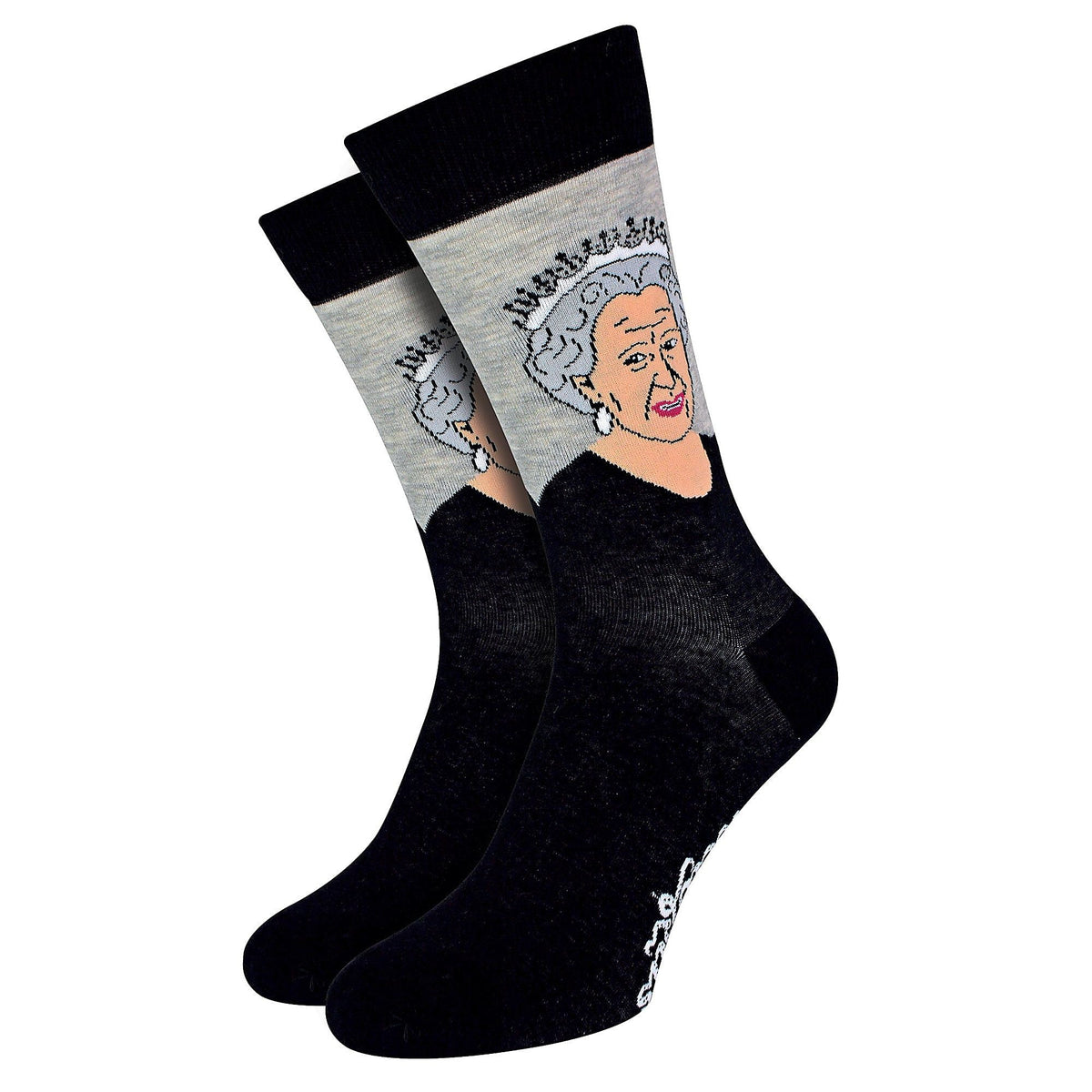 1 Pack Mens & Ladies Queen Elizabeth Crew Cotton Socks