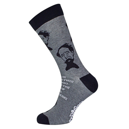 1 Pack Mens & Ladies Charles Dickens Crew Cotton Crew Cotton Socks