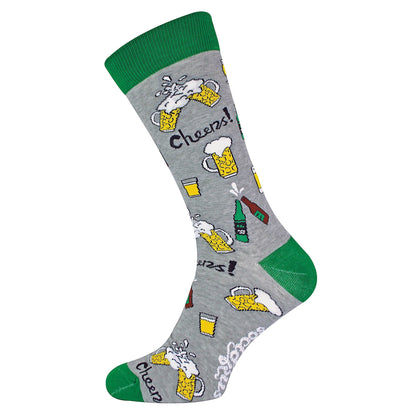 1 Pack Mens & Ladies Alcohol Crew Cotton Socks
