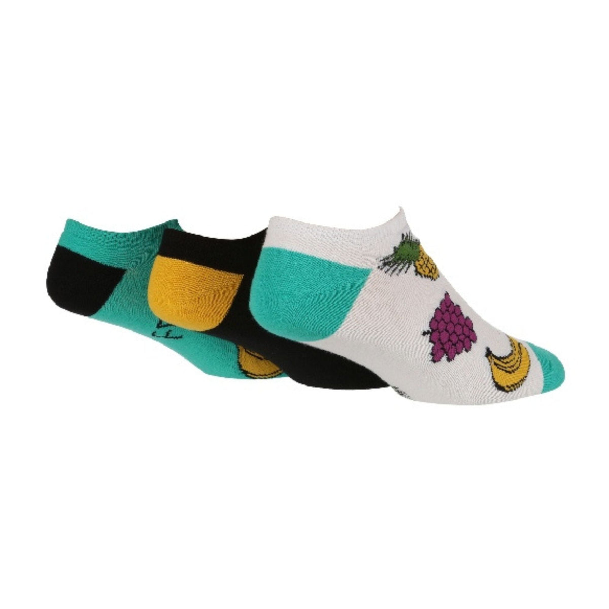 3 Pack Mens Novelty Patterned Cotton Trainer Socks