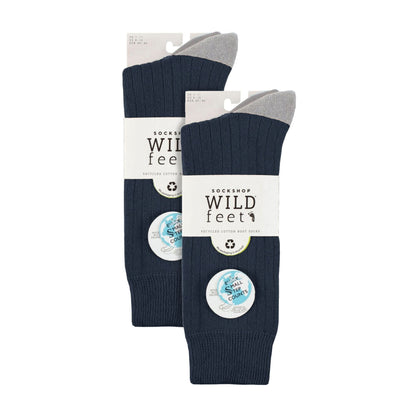 6 Pairs Mens Multipack Outdoor Cotton Boot Socks for Ultimate Hiking Comfort