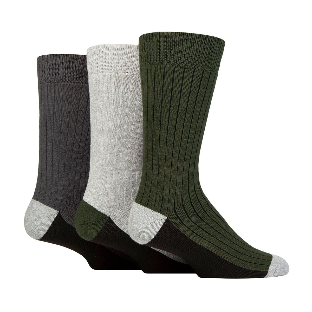 3 Pack Mens Casual Boot Socks for All Seasons