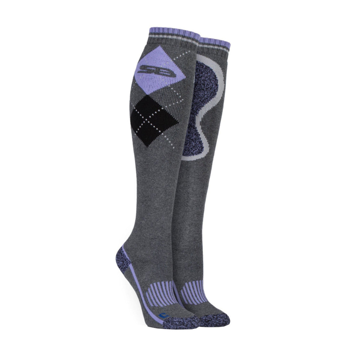 1 Pack Ladies Long Knee High Cotton Equestrian Socks