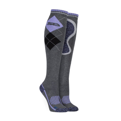 1 Pack Ladies Long Knee High Cotton Equestrian Socks