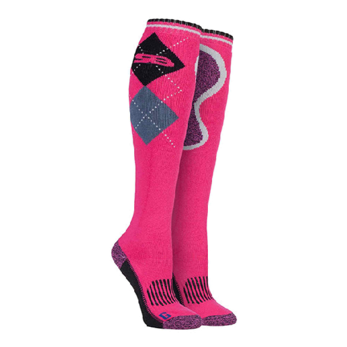 1 Pack Ladies Long Knee High Cotton Equestrian Socks