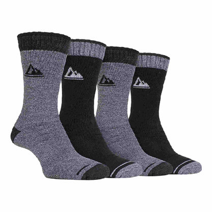 4 Pack Mens Cushion Sole Hiking Work Boot Socks