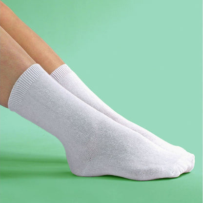 24 Pair Multipack Kids Plain School Socks