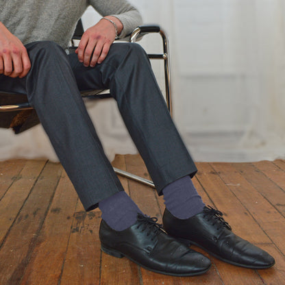 Mens Thin Soft Cotton Plain Coloured Socks (Multipack Options)