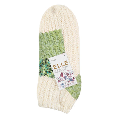 1 Pair Ladies Sherpa Lined Slipper Socks - Warm Fluffy Cosy Indoor Comfort