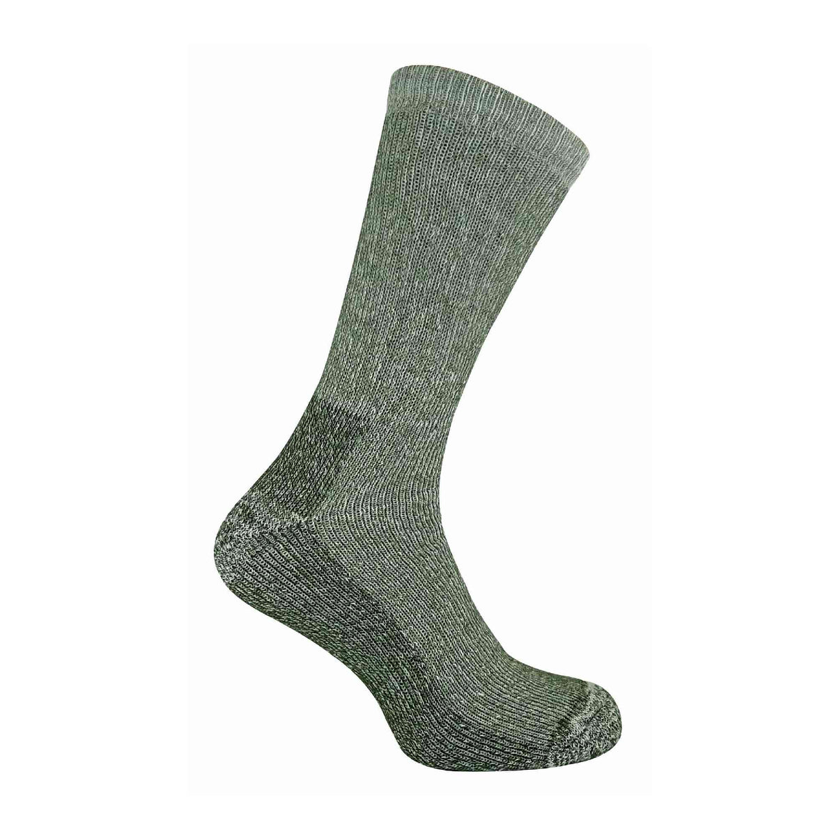 2 Pack Mens Cushioned Heel & Toe Thermal Wool Hiking Socks