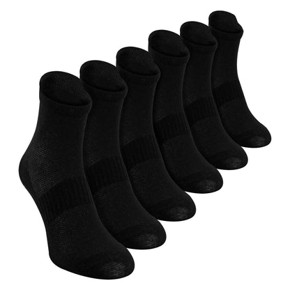 6 Pack Mens Yoga Pilates Non Slip Socks | Breathable Cushioned Gym Socks