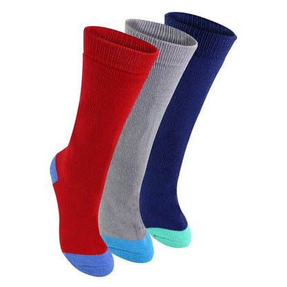 3 Pack Kids Wellington Boot Socks | Boys Welly Socks for Outdoor Walking