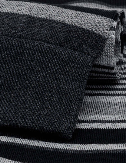 Grey and Black Multi Stripe Socks