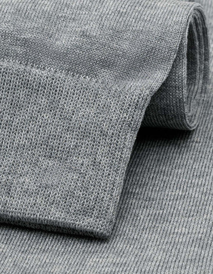 Grey Plain Premium Cotton Socks